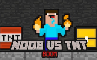 Noob vs TNT Boom: Magic Puzzle Adventure