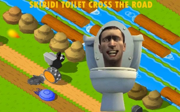 Skibidi Toilet Cross The Road Adventure Online Game