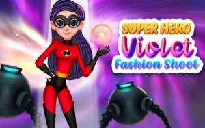 Superhero Violet Fashion Shoot - Makeover & Photo Studio Game