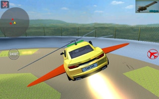 Supra Crash Shooting Fly Cars: Online Car Battle Game
