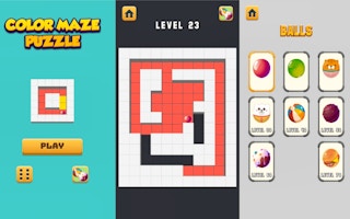 Color Maze Puzzle - Swipe Ball Challenge
