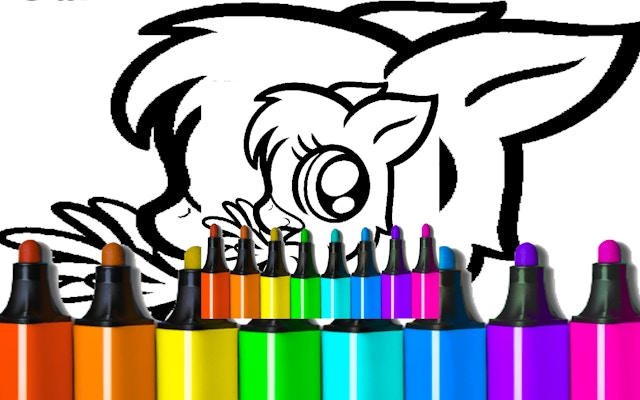 Cool Anime Animals Coloring Game