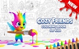 Cozy Friends Coloring Book