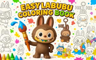 Easy Labubu Coloring Book: Digital Art & Creativity Game