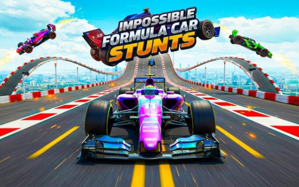 Impossible Formula Car Stunts Game
