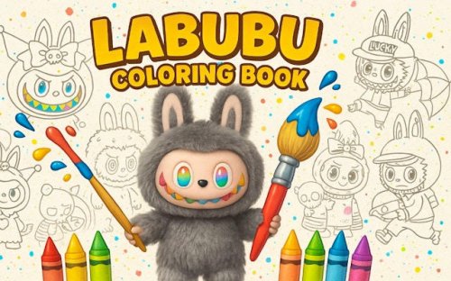 Labubu Coloring Book - Digital Art & Creativity Game