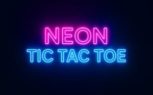 Neon Tic Tac Toe Strategy