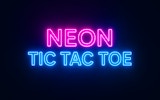 Neon Tic Tac Toe Strategy