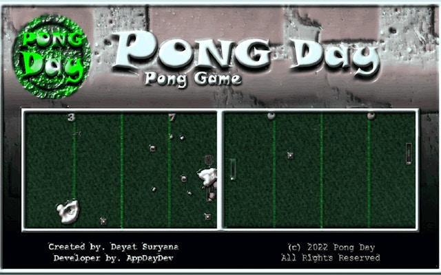Pong Day - Classic Arcade Table Tennis Game
