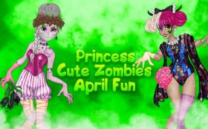 Princess Cute Zombies April Fun - Zombie Makeover Game